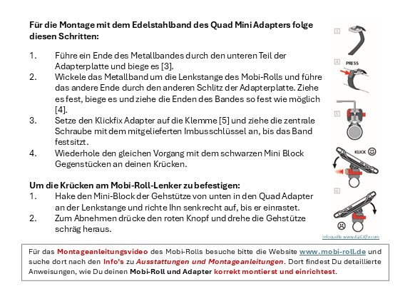 Klick-Fix Halterung - Anleitung 2